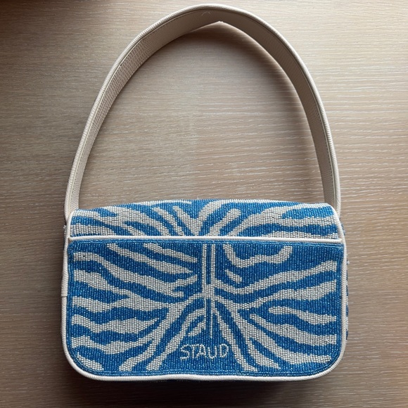 Staud Tommy Beaded Bag - Blue - Picture 2 of 4
